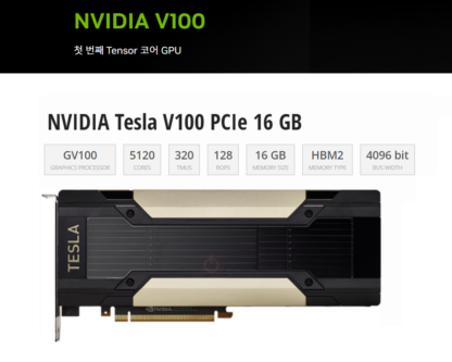 NVIDIA  Tesla V100 16GB Tensor Core GPU