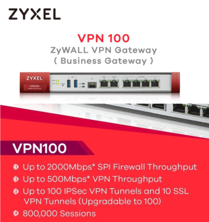 자이젤 Zyxel VPN100 기업용 방화벽