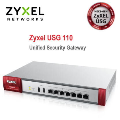 자이젤 Zywall USG110 WLAN Controller and 4 LAN/DMZ, 2 WAN 1 Yr UTM Services