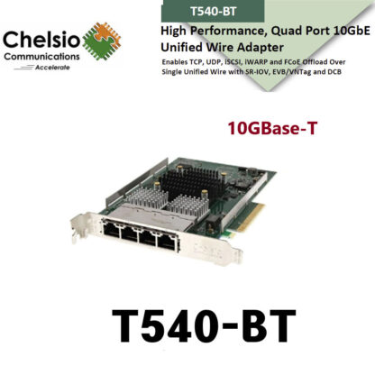 Chelsio T540-BT 10GBase-T 10기가 랜카드/10G/쿼드 4 포트