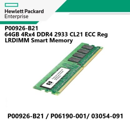 HPE P00926-B21 64GB Quad Rank x4 DDR4-2933 ECC LRDIMM Smart P06190-001 P03054-091(리테일)