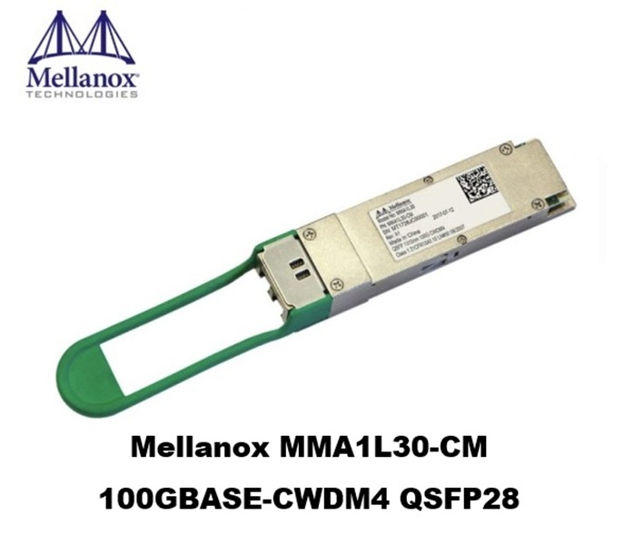 Mellanox MMA1L30-CM 100GBASE-CWDM4 QSFP28 1310nm 2km DOM 이중 LC SMF 광 트랜시버 모듈